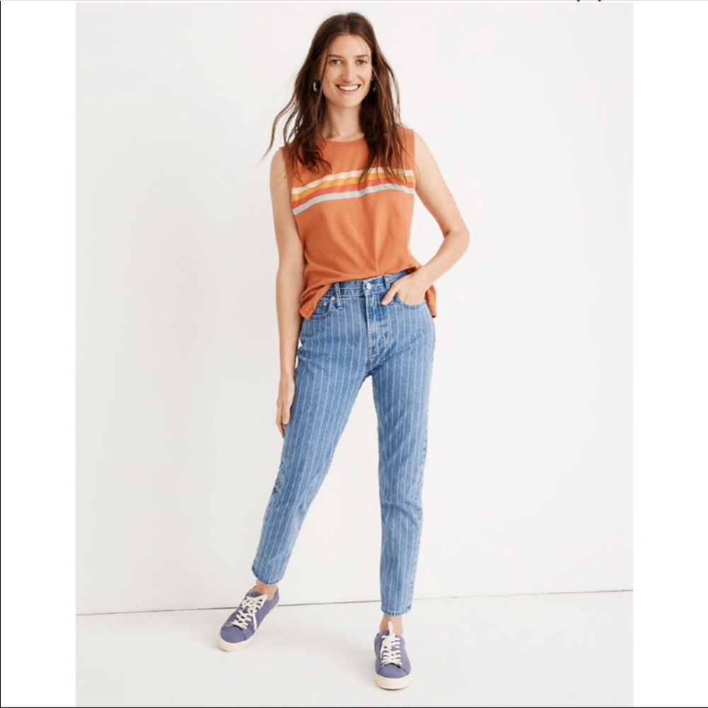 Madewell The Perfect Vintage Jean: Pinstripe
